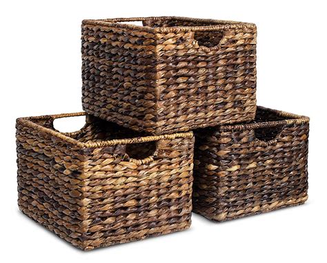 woven storage baskets for organizing